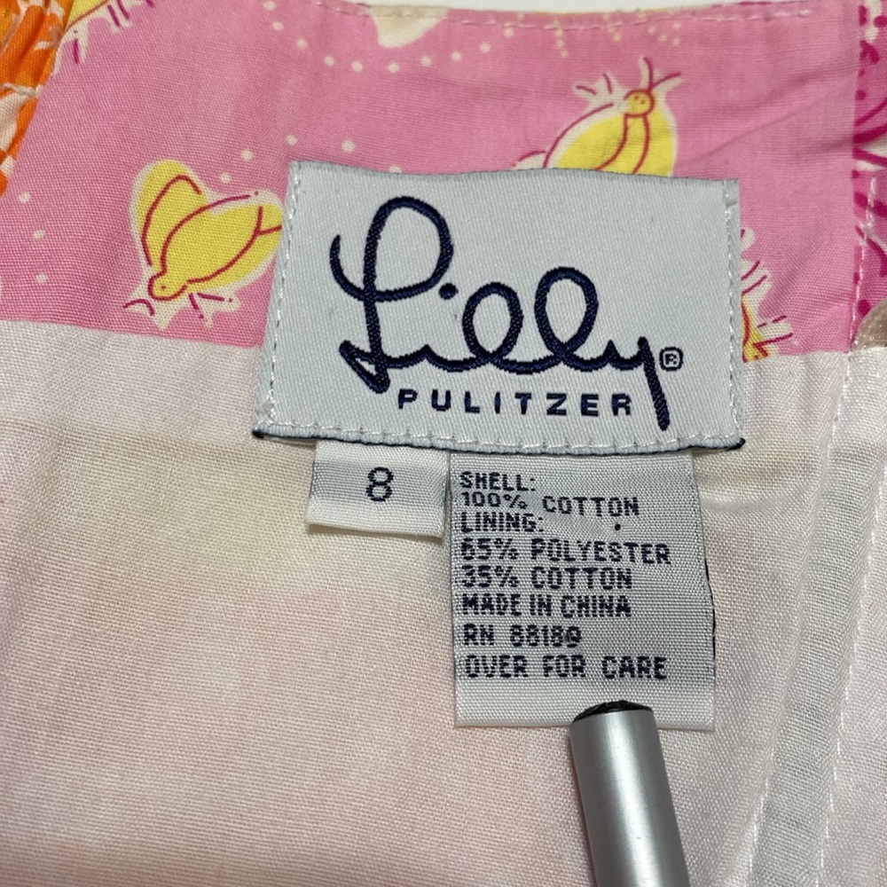 Vintage Lily Pulitzer Strapless Patchwork Dress - Picture 7 of 14